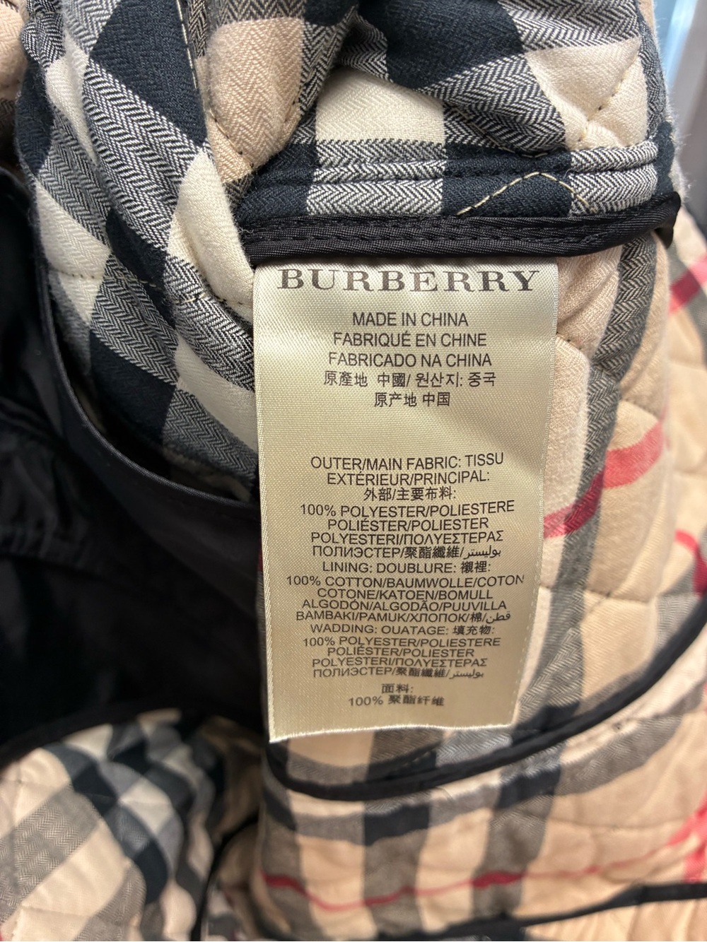 Burberry Black Quilted Women's Puffer Jacket - Picture 7 of 8